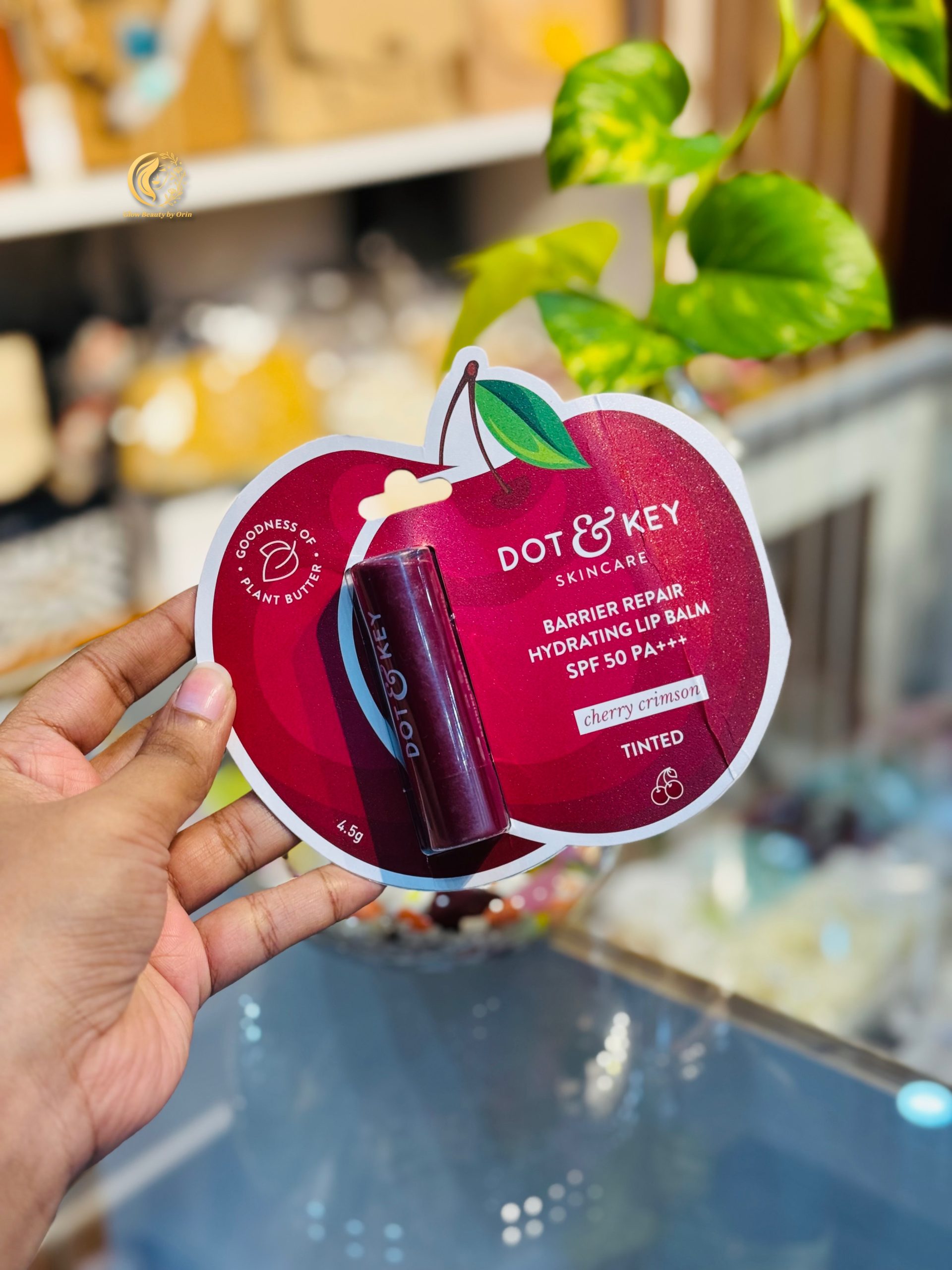 Dot & Key Barrier Repair Hydrating Lip Balm SPF 50 PA+++ (Cherry Crimson - Tinted)