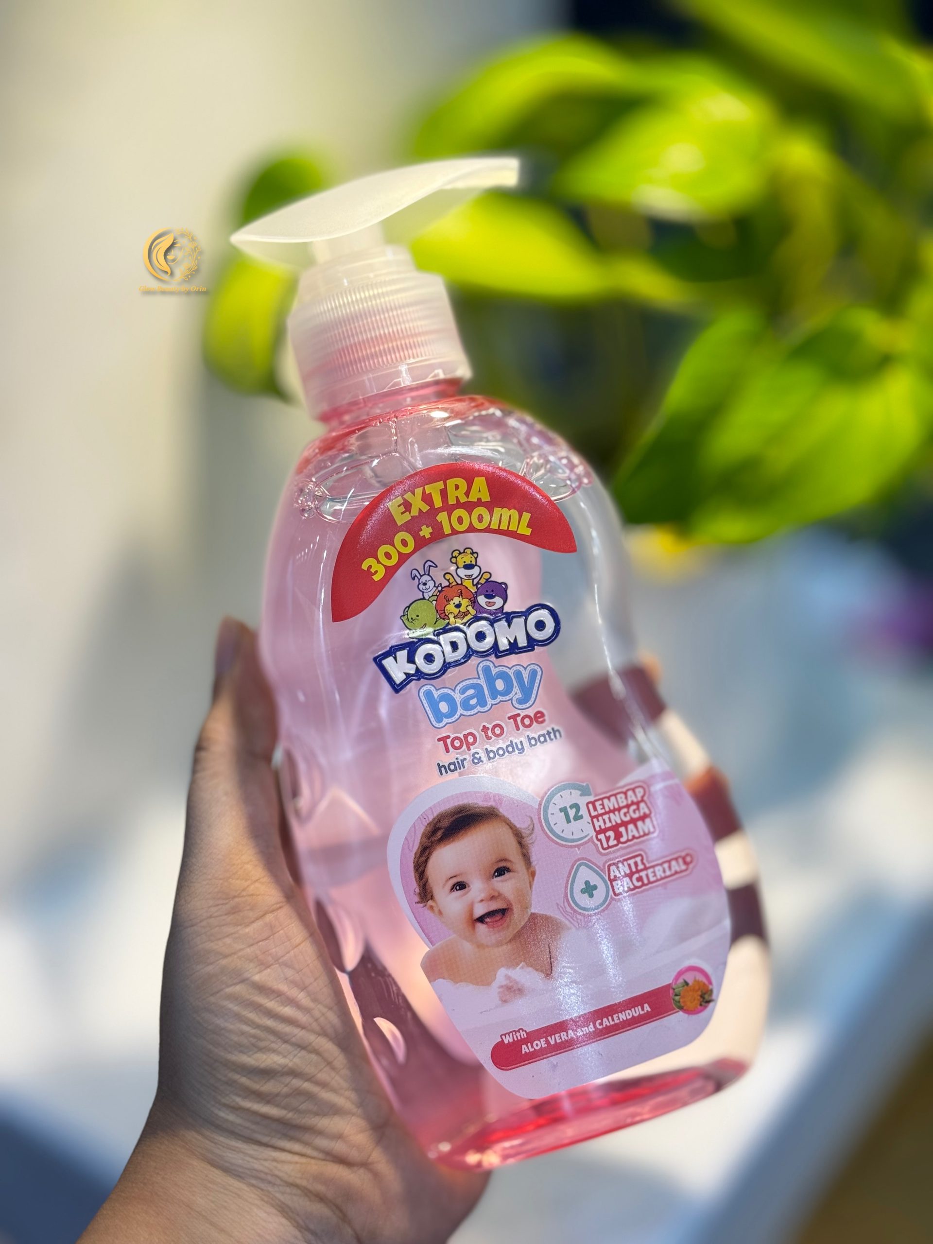 Kodomo Baby Top to Toe Hair & Body Bath (Aloe Vera & Calendula) 400ml